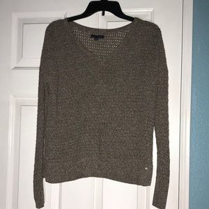 Brown Knitted American Eagle Sweater